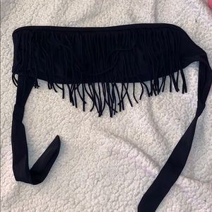 Medium black bikini top